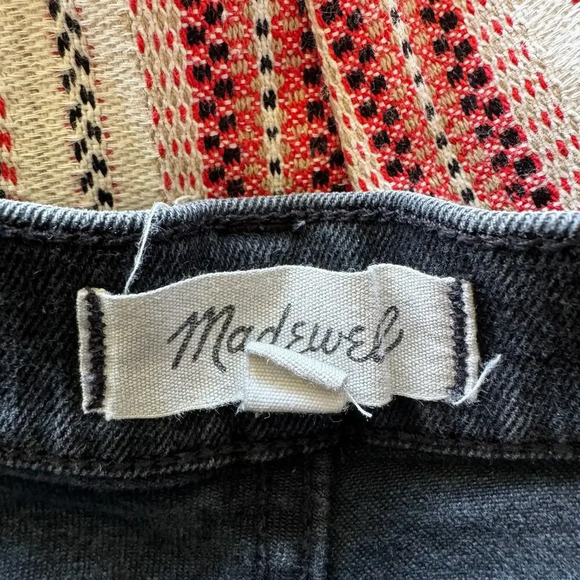 Madewell High-Rise Denim Boyshorts in Faded Black - Picture 9 of 9